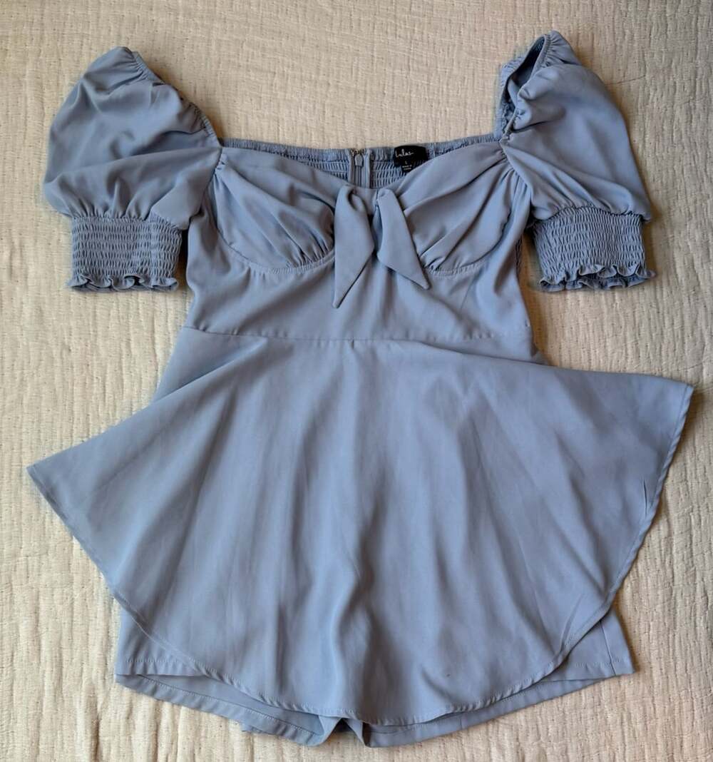 Lulus Be Your Sweetheart Romper Size L Blue